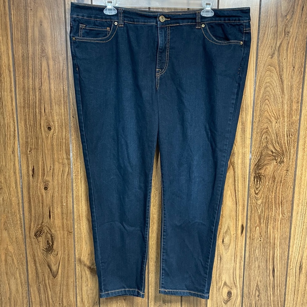 INC Dark Denim Stretch Jeans 22W